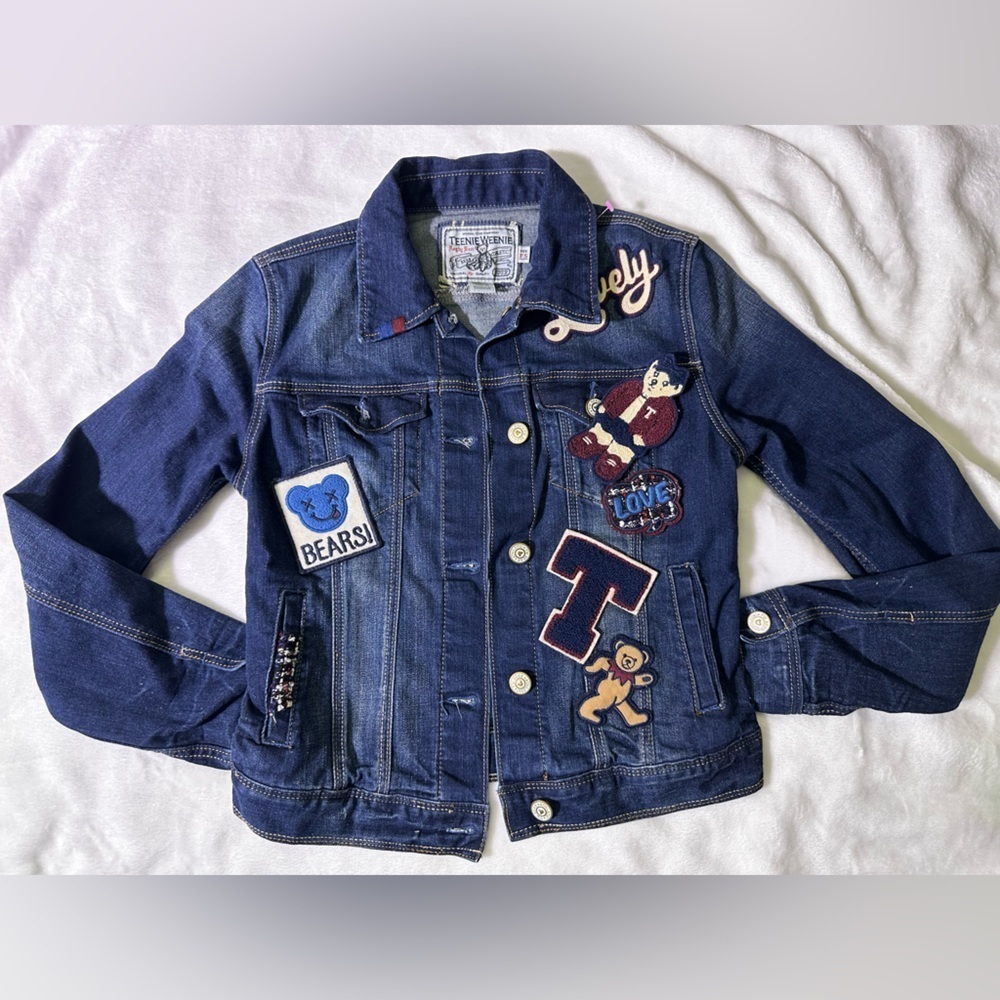 Teenie Weenie Blue Jean Jacket with Fun Patches